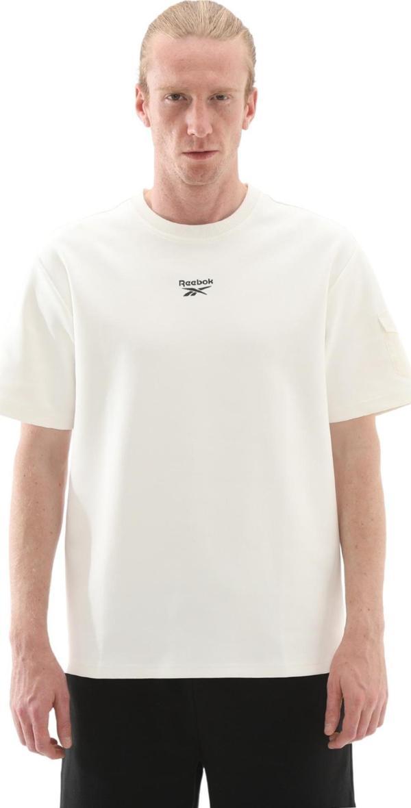 102055793-R Reebok 5M Fanco Tee Erkek T-Shirt Beyaz - Image 1