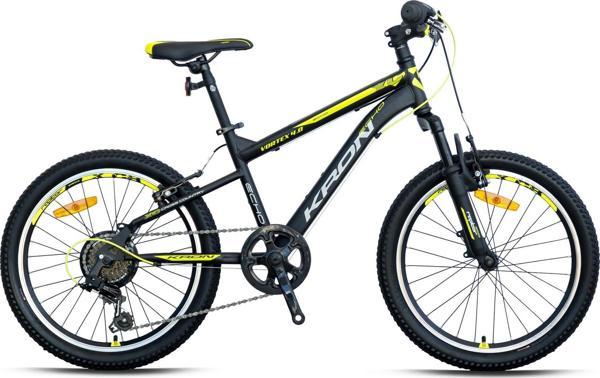 VORTEX 4.0 - 20  MTB - 11' - 7  Vites - V.B. - Mat Siyah-Gri/Neon Sarı - Image 1