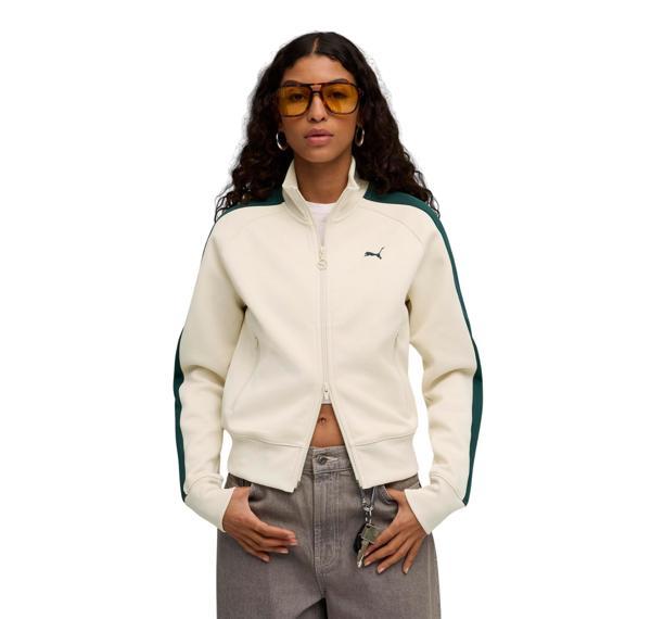 629796-92 Puma T7 Always On Track Jacket Kadın Ceket Krem - Image 1