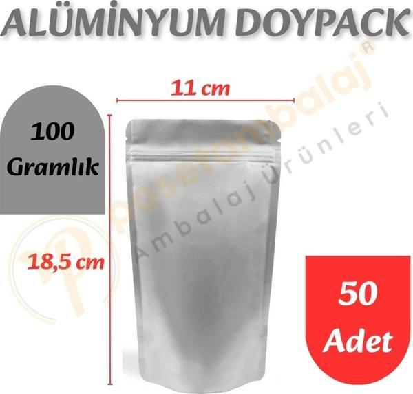 Alüminyum Kilitli Doypack 11x18,5x7 cm (50 Adet) - Image 1