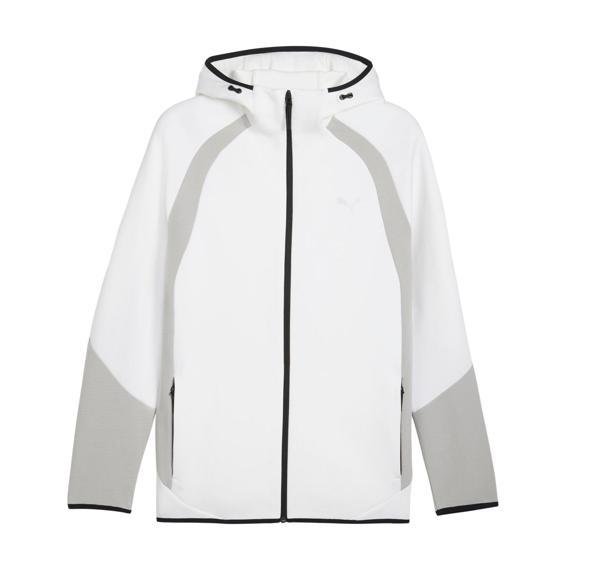 688231-02 Puma Evostrıpe Fz Hoodie Dk Erkek Ceket Beyaz - Image 1