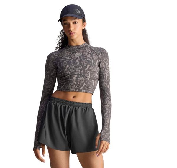 JW4567-K adidas By Stella Mccartney Training Longsleeve Kadın T-Shirt Gri - Image 1
