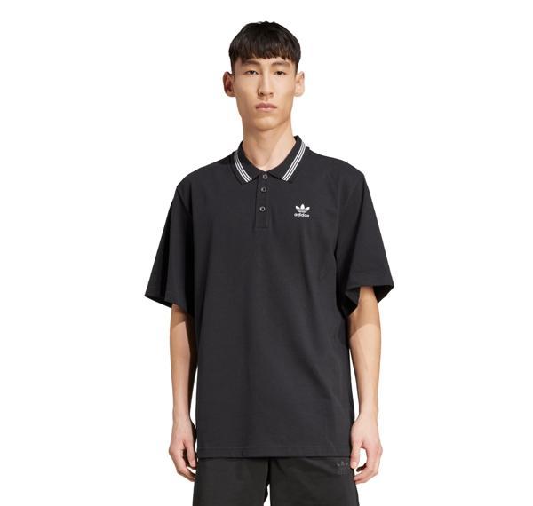 JW5897-E adidas Loose Polo Erkek T-Shirt Siyah - Image 1
