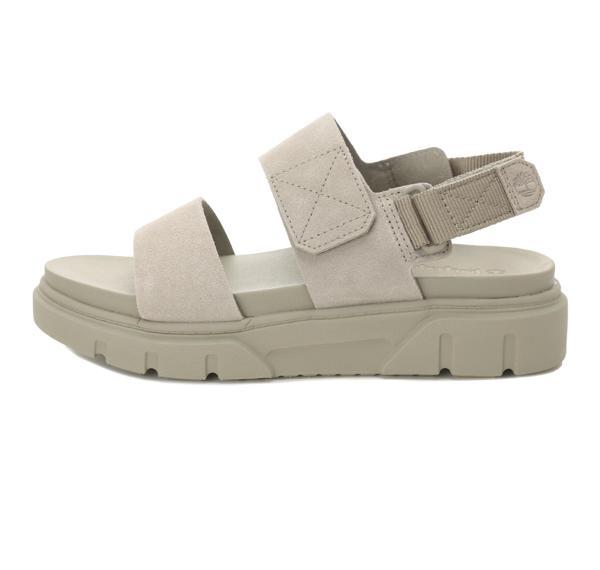 B0A61MGEO31-R Timberland Greyfield Sandal Backstrap Sandal Kadın Sandalet Krem - Image 1