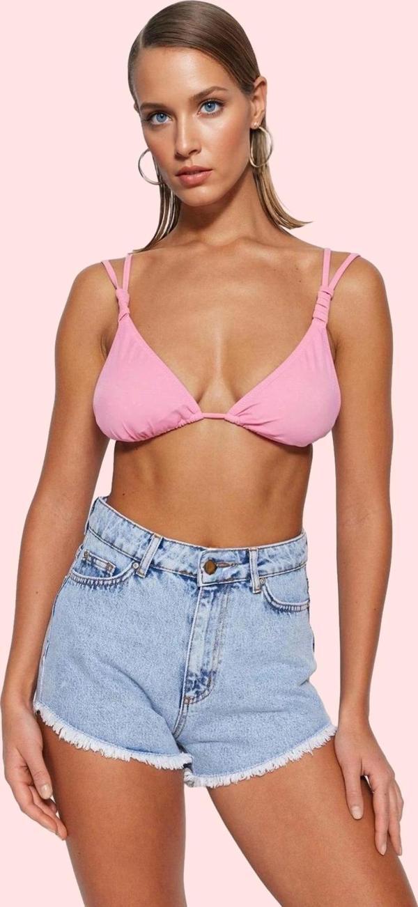 Kadın Yüksek Bel Denim Şort Pamuklu Yaz Aylarının Vazgeçilmezi Günlük Kullanım Özel Günler - Image 1