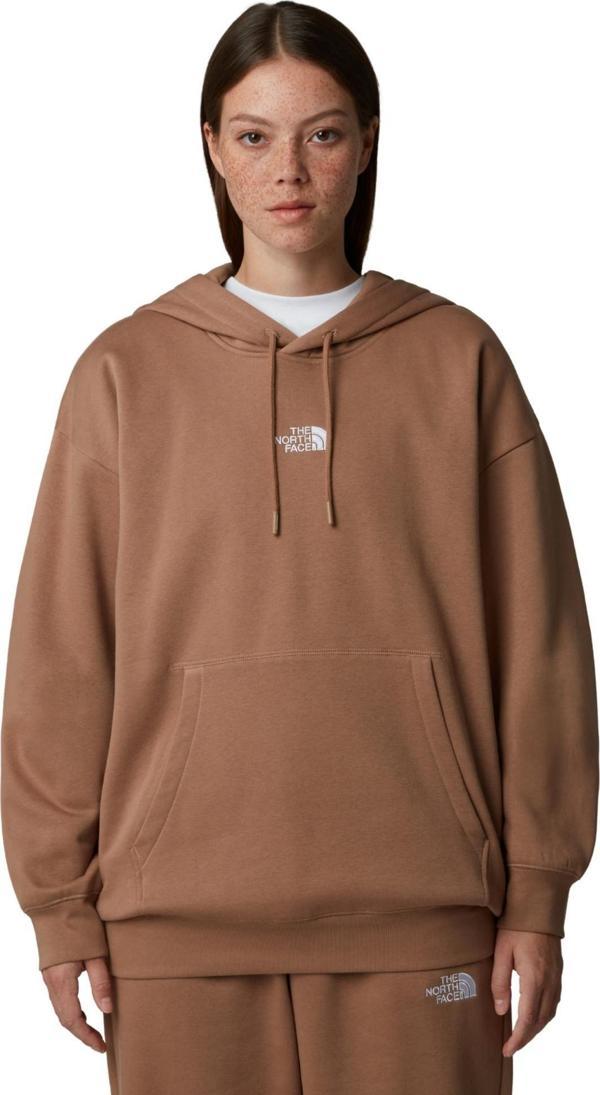 F0A89EN6IH1-R The North Face W Essentıal Oversıze Hoodıe Kadın Sweatshirt Kahve - Image 1