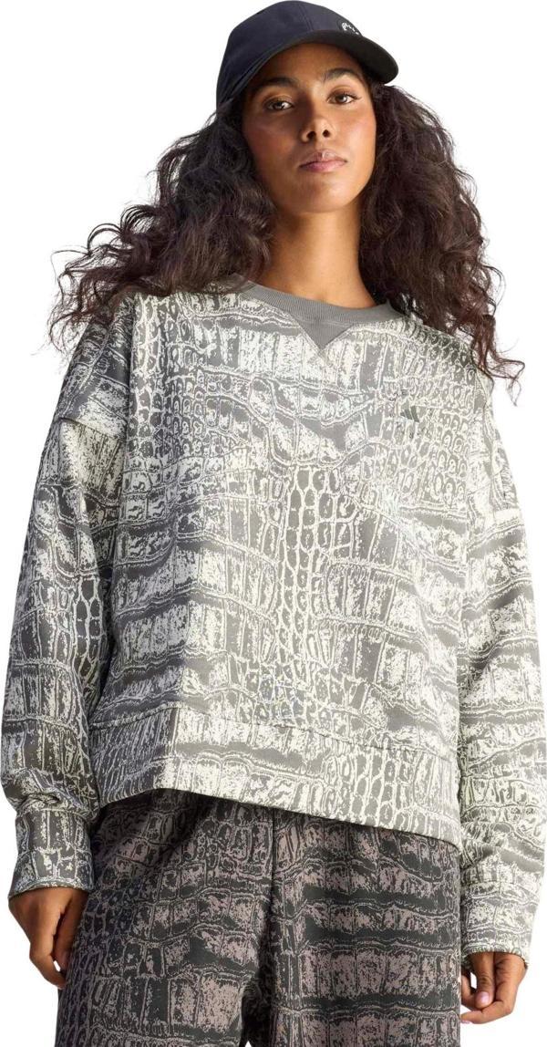 JW4648-K adidas By Stella Mccartney Loose Kadın Sweatshirt Gri - Image 1