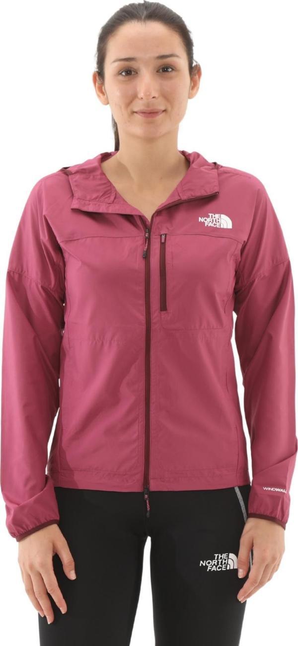 F0A87206EO1-R The North Face W Hıgher Run Wınd Jacket Kadın Yağmurluk-R&uuml;zgarlık Bordo - Image 1