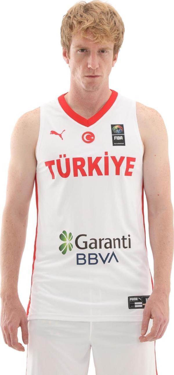 606606-01 Puma T&uuml;rkiye Erkek Basketbol Erkek Forma Beyaz - Image 1
