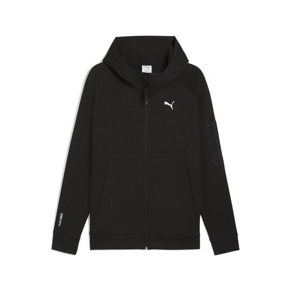 688045-01 Puma Pumatech Fz Hoodie Erkek Ceket Siyah - Image 1
