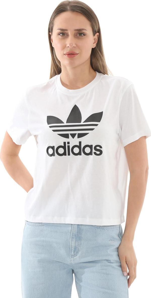IN8441-K adidas Trfl Tee Boxy Kadın T-Shirt Beyaz - Image 1