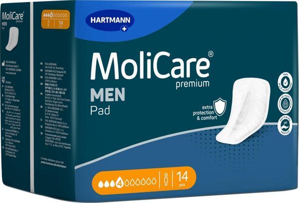  MOLİCARE MEN PAD 4 DAMLA ERKEK MESANE PEDİ  14 LÜ - Image 1