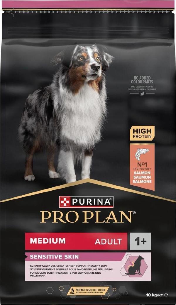 Proplan Medium Somonlu Hassas Yetişkin Köpek Maması 10 Kg - Image 1