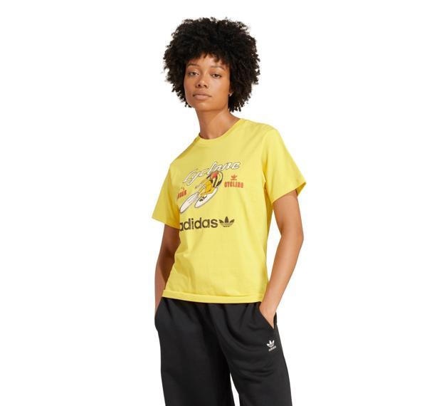 JY0280-K adidas Cyclone Tee Kadın T-Shirt Sarı - Image 1