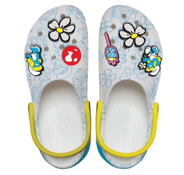 210822-90H Crocs Smurfs Platform Clog Kadın Terlik Gri - Image 1