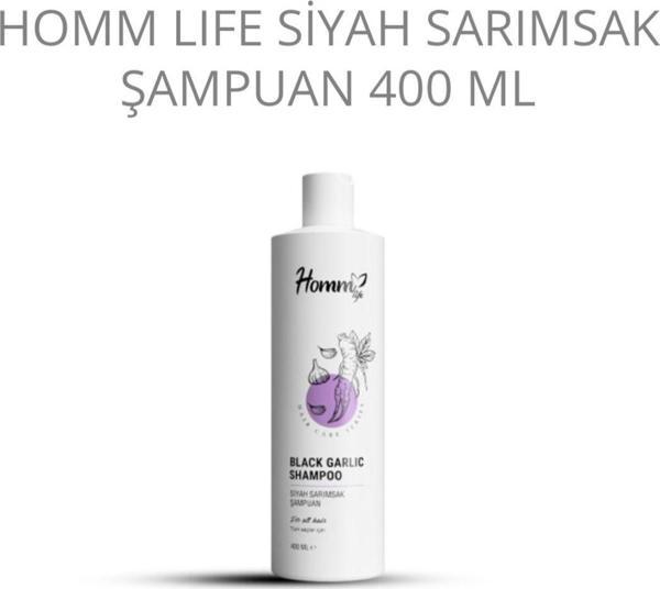 HOMM LIFE SİYAH SARIMSAK ŞAMPUAN 400 ML - Image 1