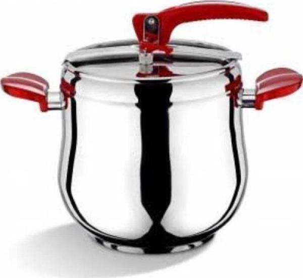 Berlin Çelik Düdüklü Tencere 9 Lt Kırmızı - Image 1