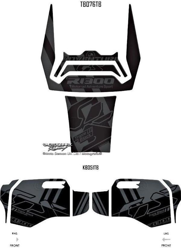 MotoGrafix Tank - Knee Pad BMW R1300GS Adventure Trophy 2024-2025 - Image 1
