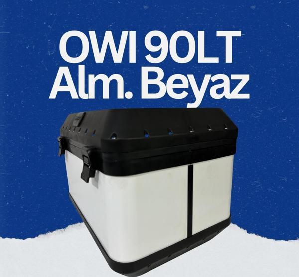 Owi Alüminyum Kurye Sepeti - Beyaz 90 lt.  - Image 1