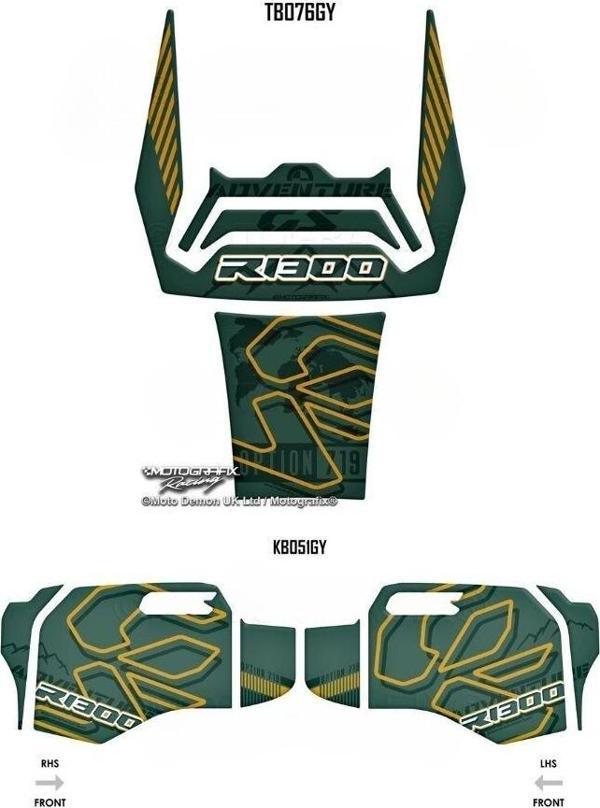 MotoGrafix Tank - Knee Pad BMW R1300GS Adventure Trophy 2024-2025 - Image 1