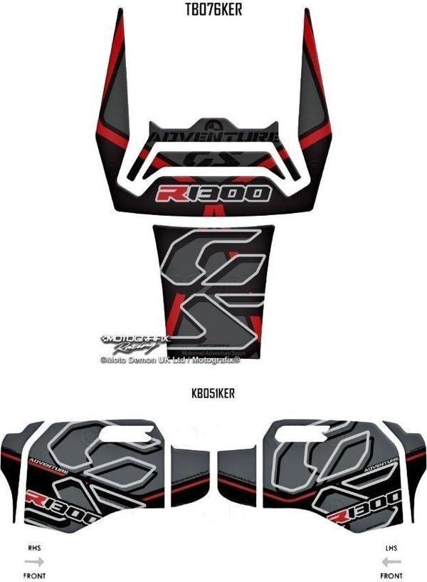 MotoGrafix Tank - Knee Pad BMW R1300GS Adventure Trophy 2024-2025 - Image 1