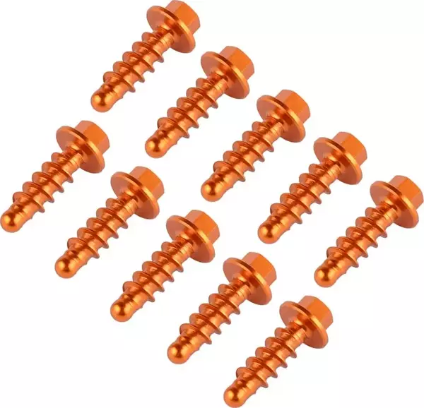 Civata Klavuz Vida Seti - 10 parça - Turuncu (Ktm 04-25 Husqvarna 14-25 Gasgas 21-25 uyumlu) - Image 1