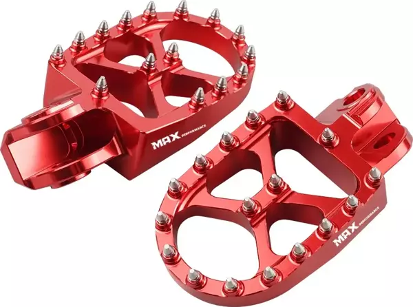 Alüminyum Foot Pegs - Kırmızı (Beta Xtrainer 15-25 Beta RR 13-19 Ktm 98-16 Husqvarna 14-16 uyumlu) - Image 1