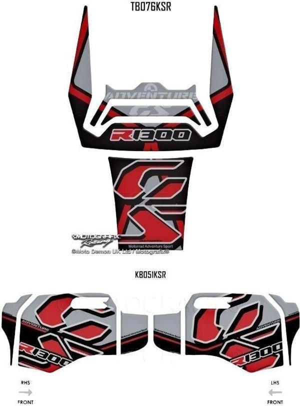 MotoGrafix Tank - Knee Pad BMW R1300GS Adventure Trophy 2024-2025 - Image 1