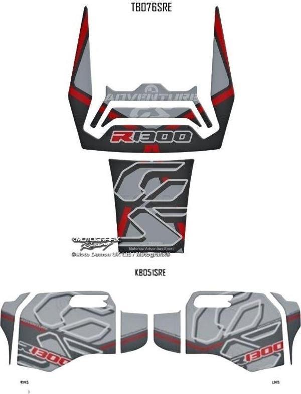MotoGrafix Tank - Knee Pad BMW R1300GS Adventure Trophy 2024-2025 - Image 1