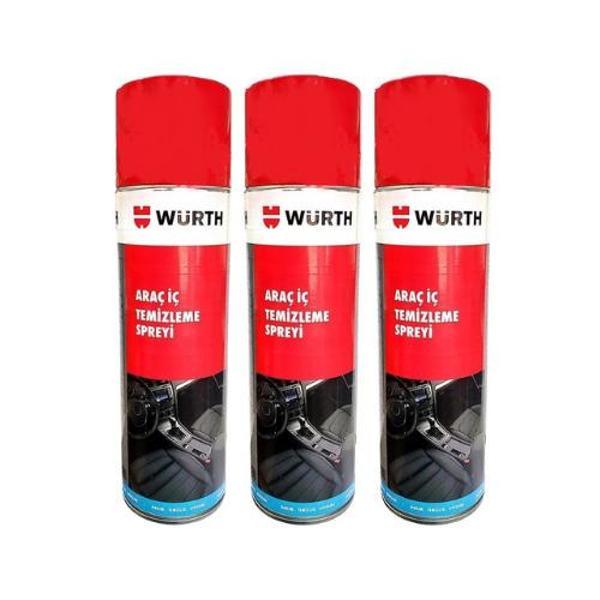 Würth Araç İçi Temizleme Spreyi 500 ml x 3 - Image 1