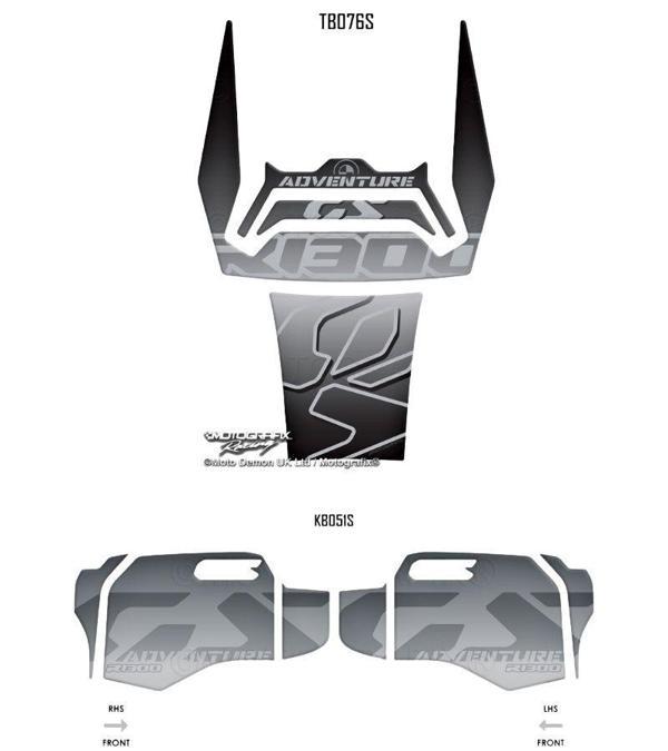 MotoGrafix Tank - Knee Pad BMW R1300GS Adventure Trophy 2024-2025 - Image 1