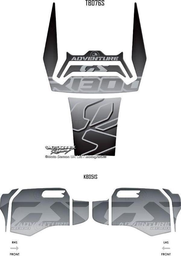 MotoGrafix Tank - Knee Pad BMW R1300GS Adventure Trophy 2024-2025 - Image 1