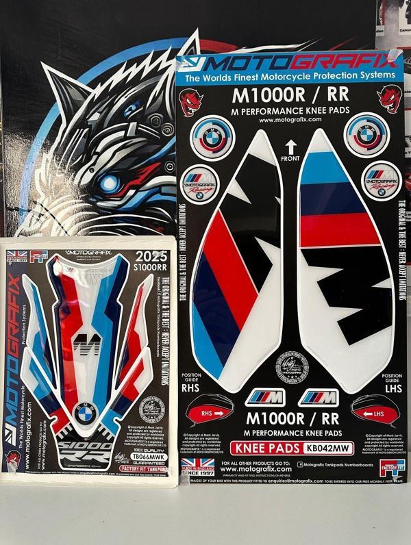 Motografix M Performance Knee-Tank Pads (BMW M 1000 R/RR) - Image 1