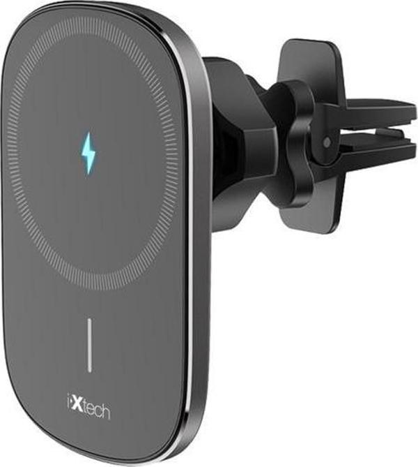 İxtech Manyetik Kablosuz Telefon Tutucu Araç Şarjı 15W - Ix-W1 - Image 1