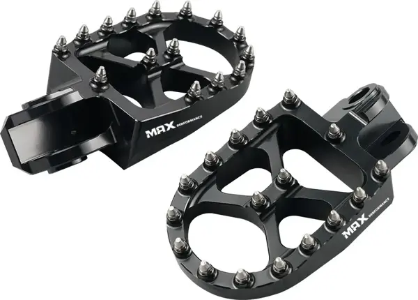Max Perform. Alüminyum Foot Pegs -Siyah (Sherco 14-25 Yamaha 01-23 Ktm 98-16 Husqvarna 14-16 uyumlu) - Image 1