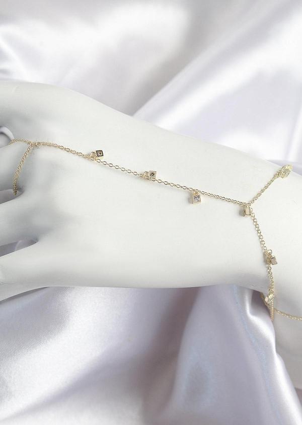 Pirinç Zirkon Taşlı Sallantılı Model Gold Renk Kadın Şahmeran - Image 1