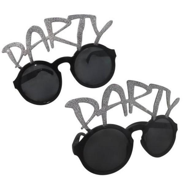 Büro Ev Ofis Gösteri Parti Parti Kostüm Gözlüğü için Silver Simli Party Gözlük - Image 1