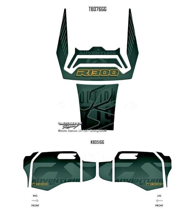 MotoGrafix Tank - Knee Pad BMW R1300GS Adventure Trophy 2024-2025 - Image 1
