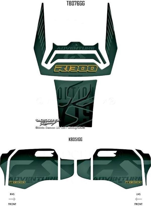 MotoGrafix Tank - Knee Pad BMW R1300GS Adventure Trophy 2024-2025 - Image 1