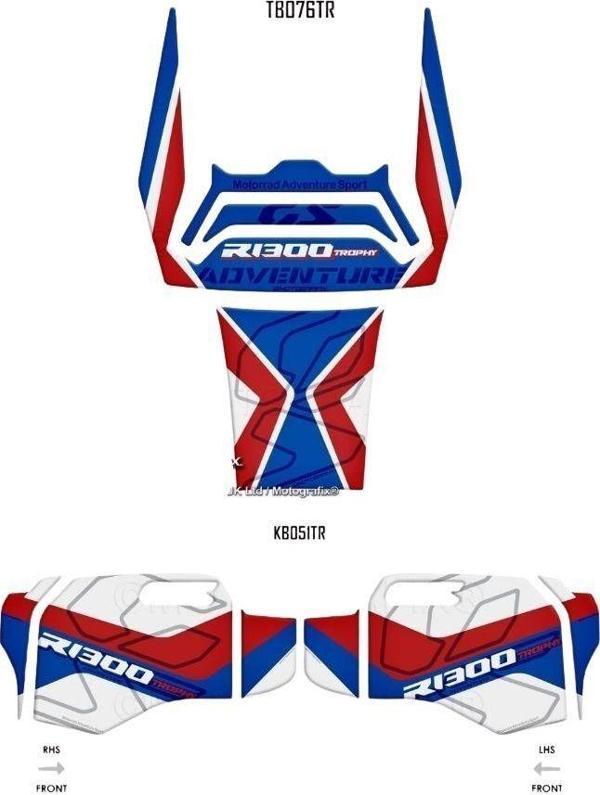 MotoGrafix Tank - Knee Pad BMW R1300GS Adventure Trophy 2024-2025 - Image 1