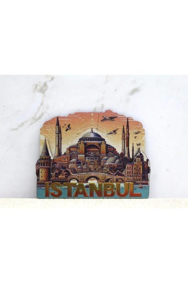 Büro Ev Ofis Hediyesi için İstanbul Hatırası Trend Silikon Magnet - Image 1