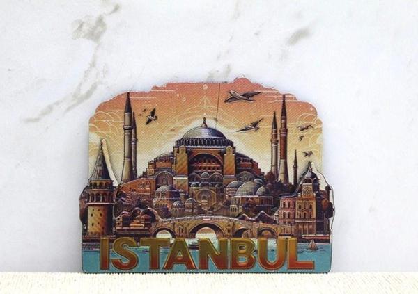 Büro Ev Ofis Hediyesi için İstanbul Hatırası Trend Silikon Magnet - Image 1