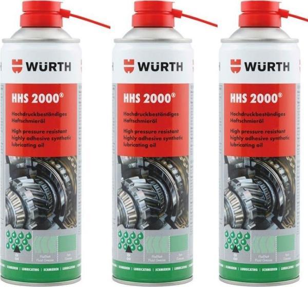 Würth Tutunma Özellikli Yağlama Spreyi - HHS 2000 500 ml x3 - Image 1
