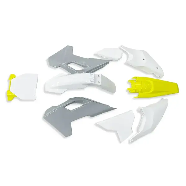 Max Performance Plastik Granaj Seti - Beyaz, Gri, Sarı (Husqvarna 2024-2025 uyumlu) MX Numaratörlü - Image 1