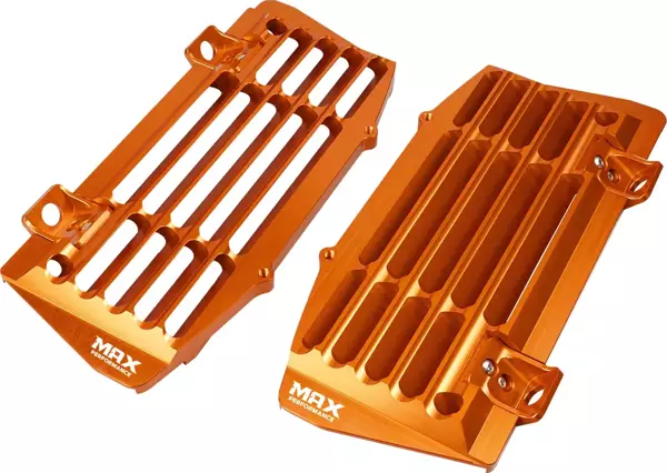 Max Performance CNC Radyatör Koruma - Turuncu (KTM 17-25 Husqvarna 17-25 Gasgas 21-25 uyumlu)  - Image 1