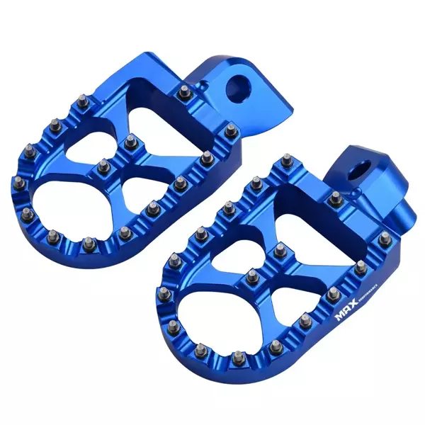 Max Performance Alüminyum FootPegs-Mavi (Sherco 14-25 Yamaha 01-23 Ktm 98-16 Husqvarna 14-16 uyumlu) - Image 1