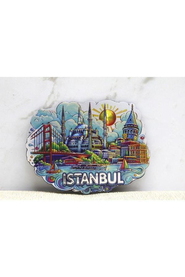 Büro Ev Ofis Hediyesi için İstanbul Hatırası Dizayn Silikon Magnet - Image 1