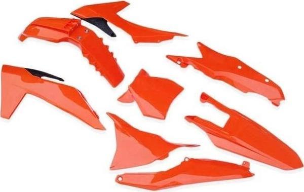Max Performance Plastik Granaj Seti - Turuncu (Ktm 2024-2025 uyumlu) MX Numaratörlü - Image 1