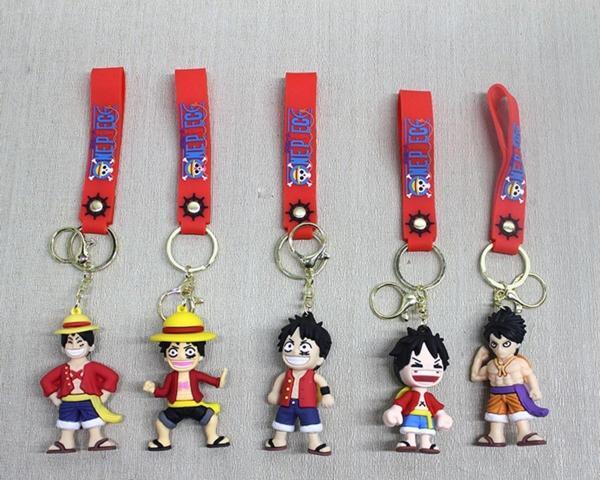 Büro Ev Ofis Hediyesi için Silikon Yapım Luffy Anahtarlık - Image 1