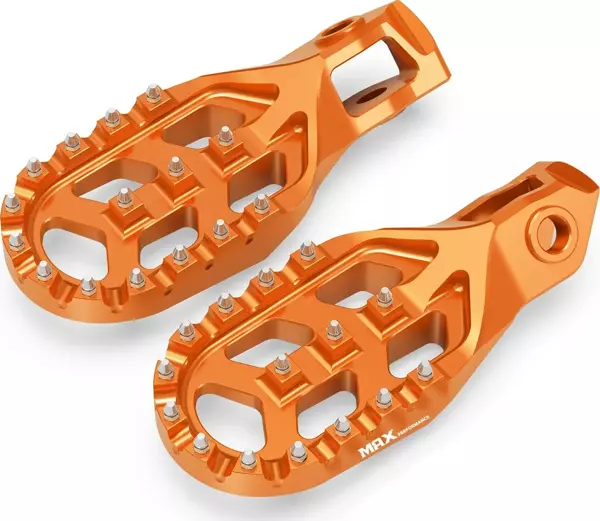 Alüminyum  Alüminyum Foot Pegs-Genişletilmiş Ayaklık-Turuncu (Ktm Husqvarna Gasgas 24-25 TBI uyumlu) - Image 1